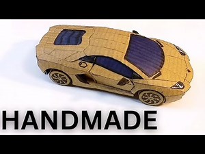 How to make handmade Lamborghini |Making a Mini Lamborghini with Paper & Glue | #lamborghini #paper