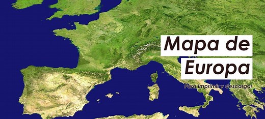 Mapa de Europa para Imprimir |  15 Mapas GRATIS en Alta Calidad