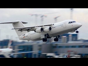 British Aerospace Avro RJ-85's & BAe 146's compilation at London-City [LCY/EGLC]