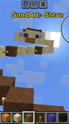 Satisfying Minecraft Falling Sand Art - Steve Sandart 🌚 #shorts #viral #skull