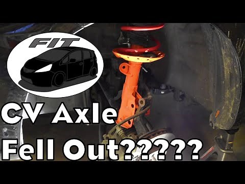 Honda Fit CV Axle fell out of Transmission