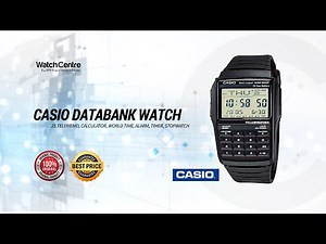 DBC-32-1A Data Bank Casio Classic Watch with Calculator & 10 Years Battery