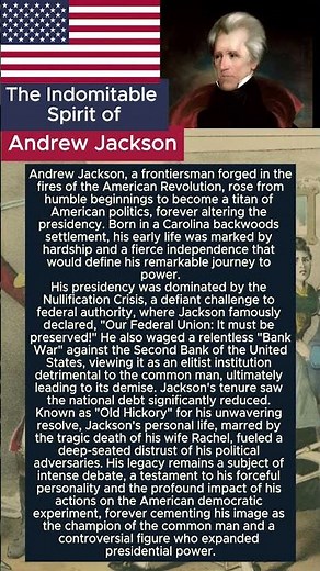 Andrew Jackson: How "Old Hickory" Defined an Era!