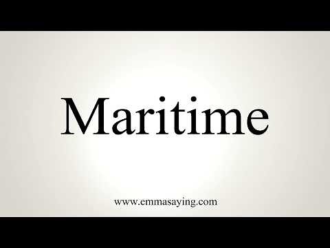 How To Pronounce Maritime