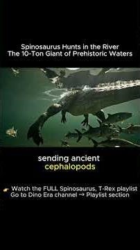 Spinosaurus Hunts in the River | The 10-Ton Giant of Prehistoric Waters