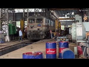Electric Locomotive Engine Maintenance || Rail Engine Service || 4000 horsepower Engine