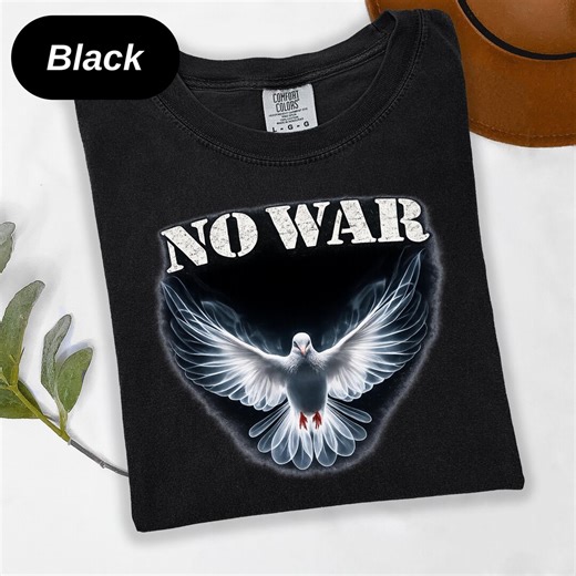 Dove Art Shirt, Unity Graphic Peace Movement Tee , Anti War Slogan Vintage Top - Etsy