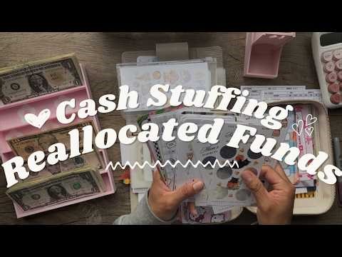 Cash Stuffing Reallocated Funds | Rodeo Tax Reallocation | Savings Challenge Games