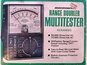 DMMCheck plus rev 8 vs Micronta Range Doubler multitester