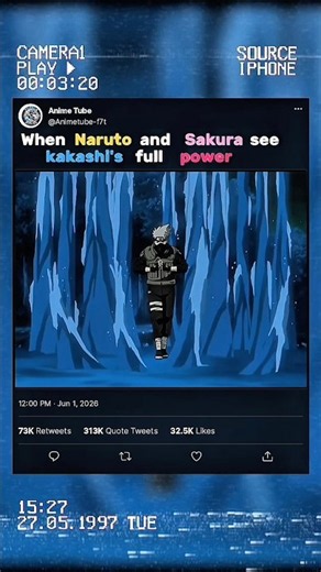 Kakashi showed his main power☠️☠️..#anime #kakashi #shorts