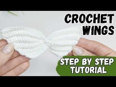 Crochet Angel Wings, Easy Crochet Ornament