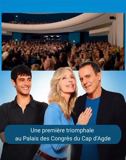 Tonya KINZINGER on Instagram: "@lesluciolesprod_officiel ✨ Après une première triomphale au Palais des Congrès du Cap d’Agde, où plus de 1200 spectateurs enthousiastes ont réservé une standing ovation 🌟🙌, découvrez cette comédie tendre et piquante 💘💥 portée avec brio par Tonya Kinzinger, Thierry Beccaro et Sylvain Boccara 👏. 🎶 Une mise en scène enlevée signée Olivier Macé 🎬, sublimée par la scénographie poétique d’Olivier Prost 🌅 su
