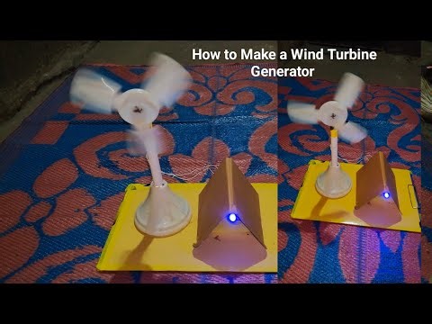 How to Make a Wind Turbine Generator - School Science Project ( Free Energy Science Project )