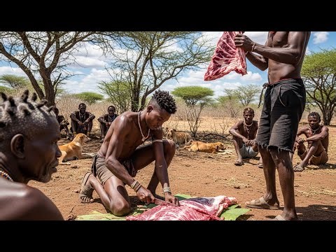 Primitive Life Documentary | Hadzabe Tribe Survival in Africa | AI Generated Cinematic Film