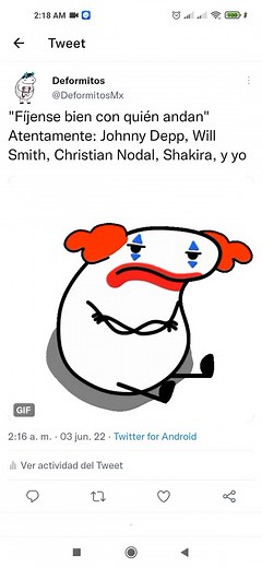 Aquí el sticker https://sticker.ly/s/1A6SLS | Deformitos