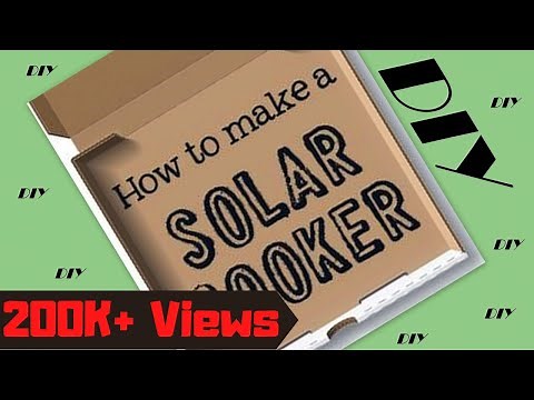 How to make "solar cooker" (Simple Solar cooker) DIY project