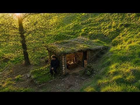 I Built a Hidden Mountain Cabin in 30 Days to Escape Civilization