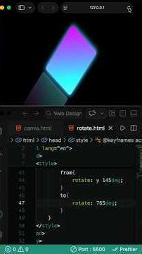 Rotation animation using css. #subscribe