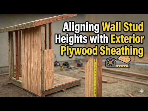 How to Calculate Stud Lengths for Plywood Siding - Sheds and Home Building Tips