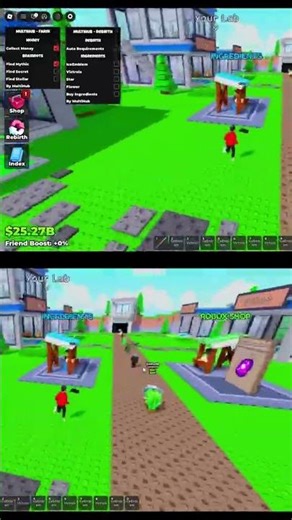 Brainrot Laboratory Script - Find Stellar, Collect Money, Buy Ingredients, Auto #roblox #brainrot