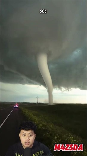 Viral! The Most Dangerous and Terrifying Tornado! #m4zsda #shortvideos #shorts #reaction