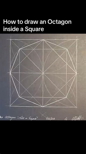 5.5K views · 49 reactions | How to draw an Octagon inside a Square #natureofflowers #art #geometry #asmr #howtodraw #geometricart #octagon #sacredgeometryartist | Natureofflowers | Facebook