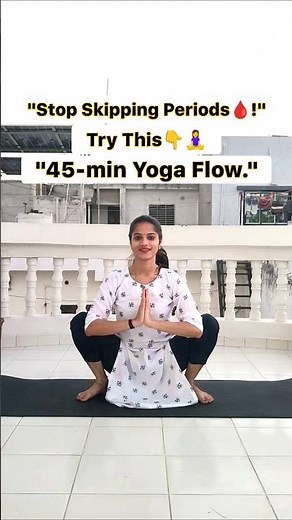 Irregular Periods? Try This 45-Min Yoga Flow for Hormonal Balance || #YogaForPeriods #PCODSolutions
