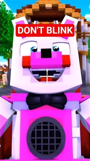 A Minecraft Rollercoaster Funtime Ride😲 #fnaf #minecraft #funtimefreddy #fypshorts