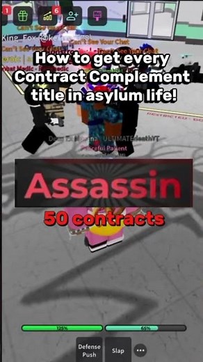 How to get every Contract Complement title in Asylum Life! #asylumlife #roblox