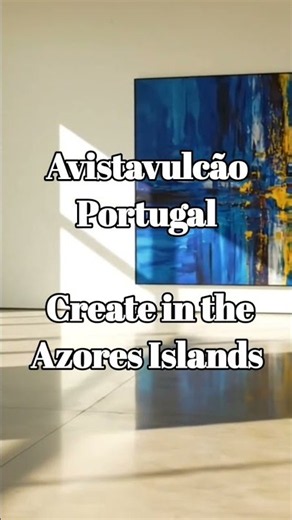 Get paid to make art on a Volcanic Island! 🇵🇹⚒️ #Shorts #ArtResidency