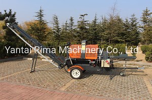 [Hot Item] Electric Wheeled Hydraulic Homemade Firewod Processor Log Splitter 380V / 7.5kw