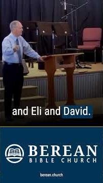 Jesus Succeeds Where Adam, Eli, and David Failed