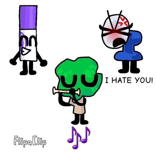 The best trio ever!!! Bfdi animation meme Marker, Tree and Fanny #animation #bfdi #meme #shorts