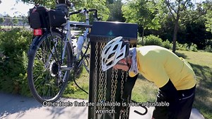 2.7K views · 43 reactions | Does your bicycle need a small repair or adjustment? In this short video, Cycle Kingston, Inc. member Hal Cain shows us some of the ways we can use new bike repair stations. You can find a repair station at INVISTA Centre, Artillery Park Aquatic Centre and the Memorial Centre. Visit Kingston | City of Kingston - Municipal Government | Facebook