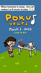 When hooman is away... Poku makes beats to play! 🎶 😻Hello PokuPals! I've been getting into music lately—turns out, a little lofi makes everything purrfectly cozy! 😻✨ Do you like music, furriends? What kind of beats make your tail wag? 🎵🐱Whether you’re studying, working, chilling, or even taking a catnap, these tunes are here to keep you company. ☕🚗💤Meow in the comments & check the link in bio or in the comments! 🐾🎧 😸💖 | Poku