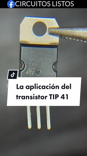 Aplicación del transistor TIP 41 en electrónica