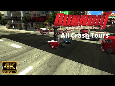 Burnout Legends [4K60][PSP] - All Crash Tours (All Gold)