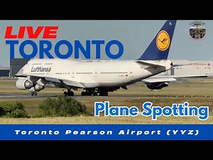 LIVE Toronto Pearson Airport (YYZ) ✈️ | Real-Time Takeoffs & Landings | HD Aug.13.2025 Evening Show