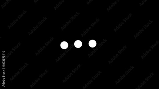 Minimal three dots loading animation icon for apps websites interfaces clean modern
