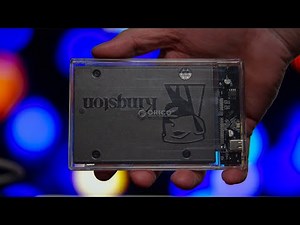 Orico 2.5" HDD Enclosure - USB Type-C 3.1 Gen 2 Transparent 10Gbps SSD Enclosure with Stand