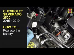 How do you replace the battery on the Chevrolet Silverado?