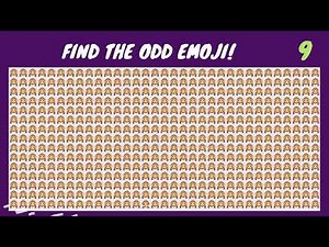 Find the Odd Emoji in 25 Seconds 🔎 | Odd One Out Challenge (20 Levels)