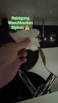 Reinigung Waschbecken Siphon/komplett verstopft⚠️🤢#siphon#machesselbs