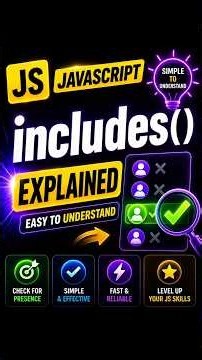 🔥 JavaScript includes() Made Super Easy #javascript #includes #arraymethods #codeshiksha #js