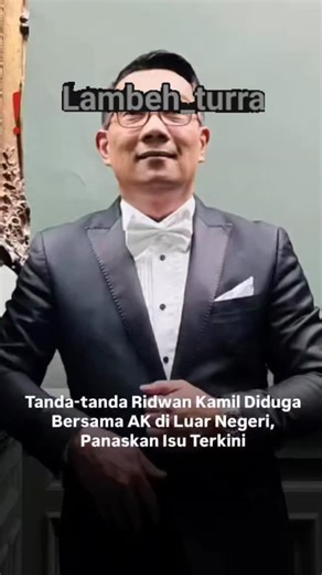 Lambeh_turra on Instagram: "Ridwan Kamil yang tengah proses cerai dengan Atalia, sang istri terus diterpa badai. Eks Gubernur Bandung itu disebut-sebut kedapatan liburan dengan artis cantik AK. Ada beberapa foto kebersamaan Ridwan dengan wanita yang mirip sekali penyanyi seksi tersebut. Dari gambar-gambar yang beredar, ada foto-foto Ridwan Kamil berbusana biru dengan sosok mirip AK yang rambutnya terurai panjang. #ayutingting #arieltatum #attahalilintar #gisellaanastasia #inijedar syahrini vanes