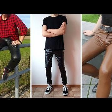 Trendy Skinny Leather Pants for Men 2023