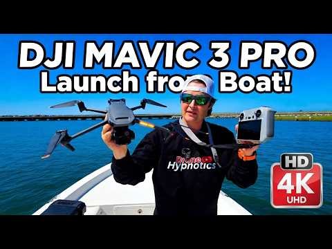 DJI Mavic 3 Pro Boat Launch: Epic Highland Bayou Drone Footage | Galveston Texas
