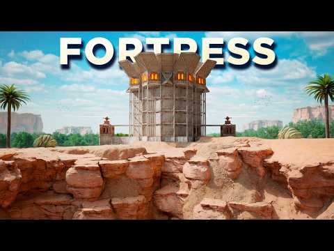 We Built a DESERT FORTRESS to SURVIVE Against a Rust Legend (ft. Blooprint)
