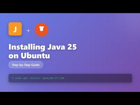 install java 25 on ubuntu #java #ubuntu