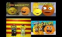 Mix of 4 videos from youtube : Annoying Orange WHATS UP